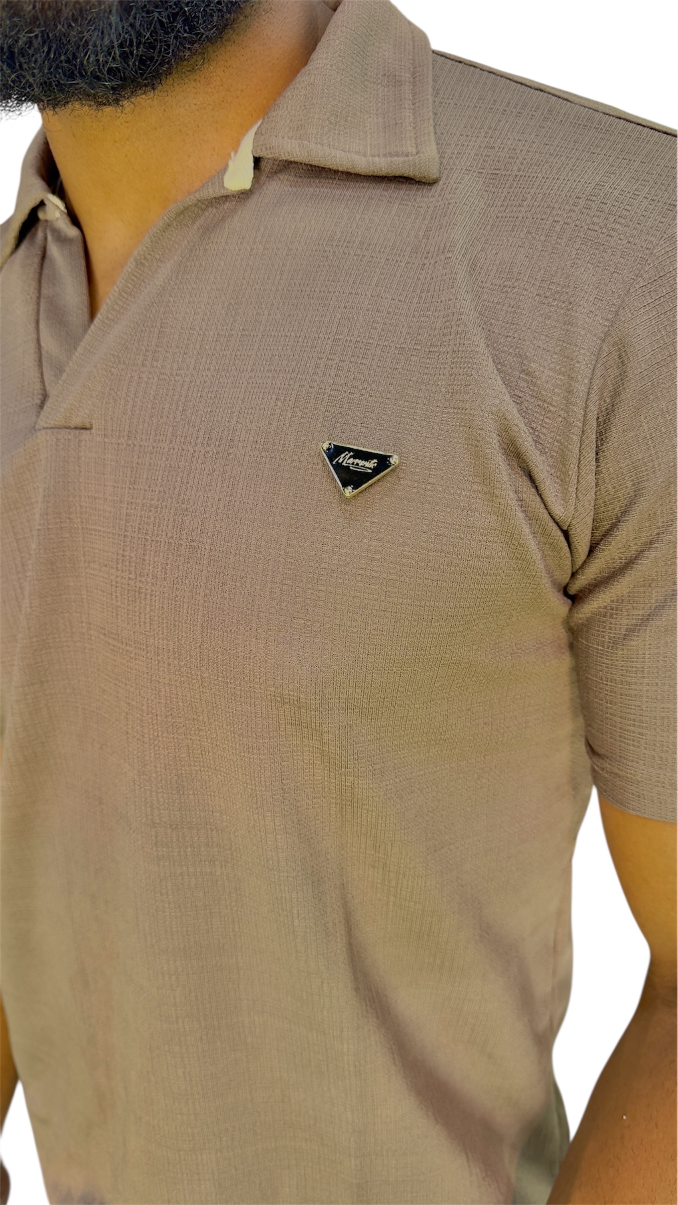 Camisa polo gola italiana