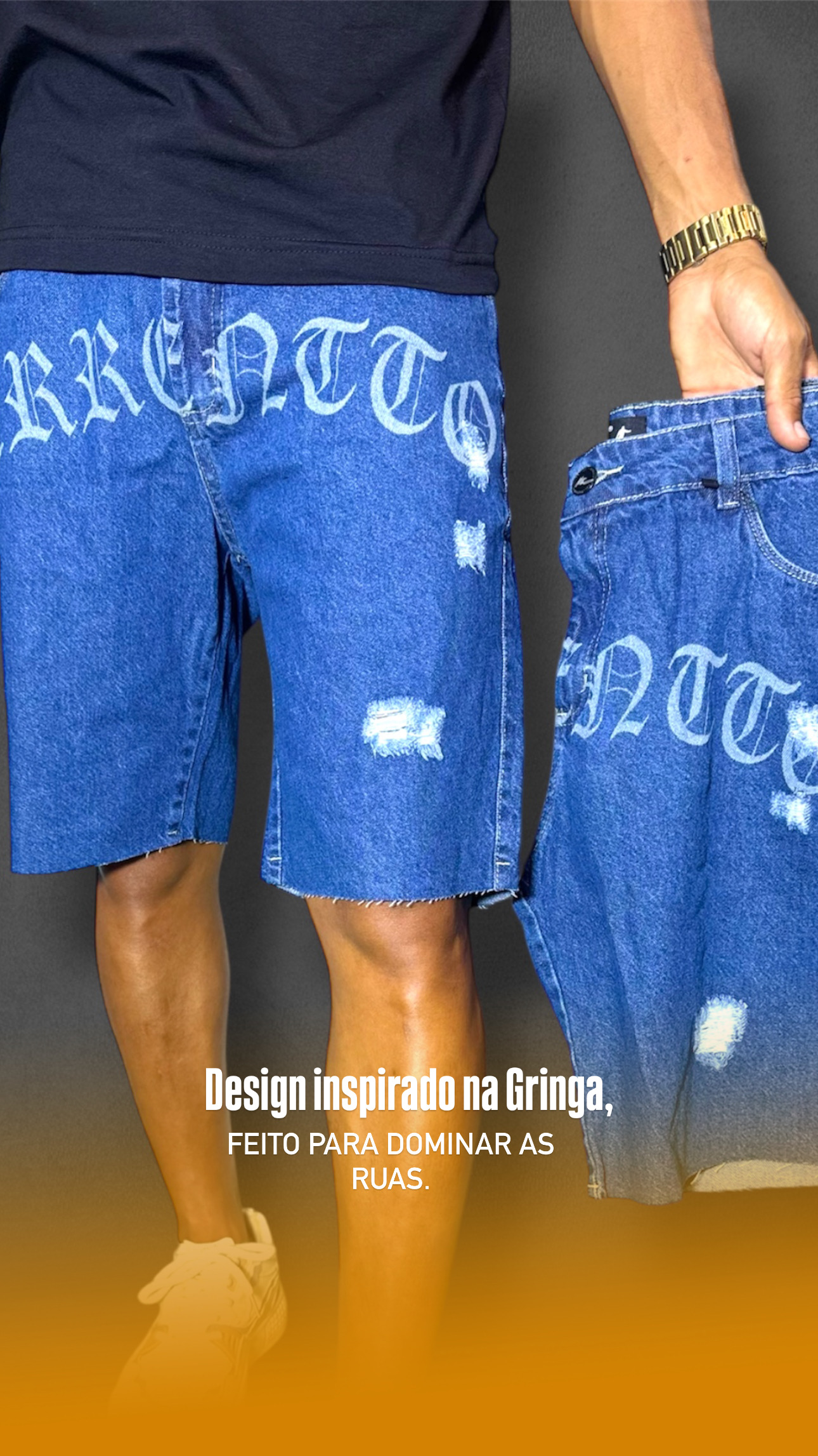 Short jeans modelagem Gringa